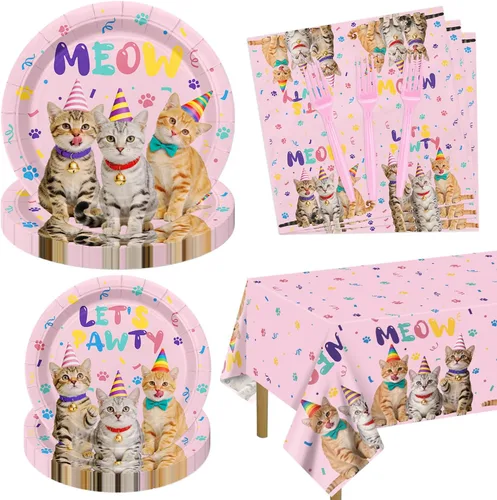 Miniatura 16 de Decoraciones de 18 cumpleaños para niños y niñas - 81 piezas de platos, servilletas, mantel, tenedores, decoración de fiesta negra y dorada, sirve