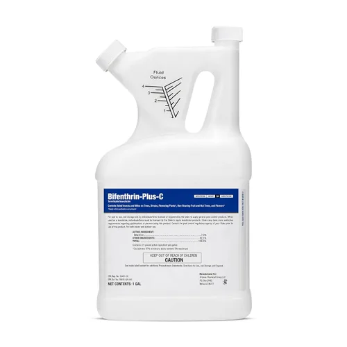 Bifenthrin-Plus-C Insecticida (1 galón) – Mata cucarachas infestación interior, tratamiento de termitas, control de hormigas y spray de avispas –