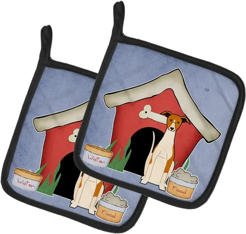 Miniatura 10 de Caroline's Treasures BB2894PTHD Dog House Collection Chow Chow Chow - Par de soportes para ollas, 7.5HX7.5W, multicolor 4-Azul