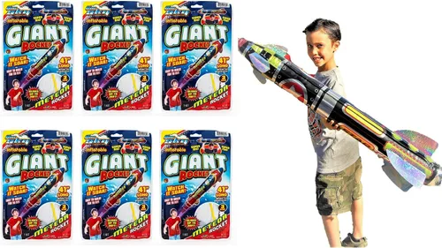 Miniatura 9 de JA-RU Juguete inflable gigante de 41 pulgadas (1 unidad), decoración de fiesta temática espacial para niños. Accesorios inflables para piscina.