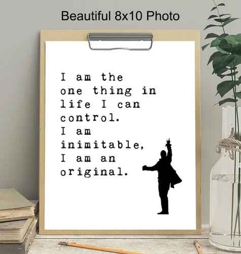 Miniatura 4 de Póster – Decoración artística de pared con cita inspiradora – Impresión motivacional para decoración del hogar para oficina, sala de estar, guarida