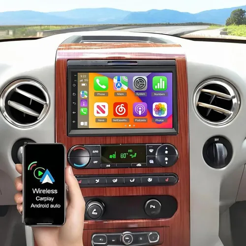 Miniatura 10 de PHEZEN Estéreo de coche para Ford F-150 F-250 F-350 2004-2014 con CarPlay Android Auto, pantalla táctil de 7 pulgadas estéreo de coche para Ford