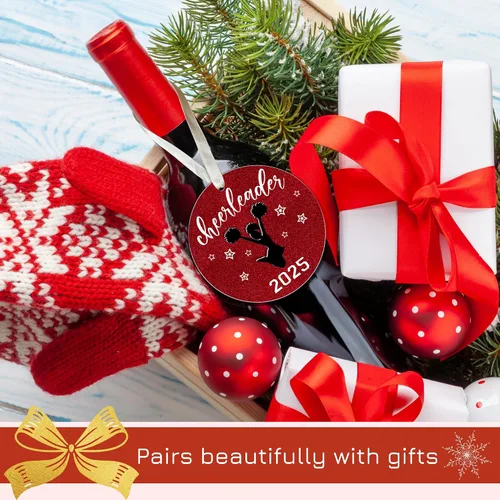 Miniatura 5 de FOURSTUFF Adornos de Porrista - Regalos de Porrista para Niñas, Noche de Graduados Porristas - Adorno Navideño de Porristas para Niñas Adolescentes