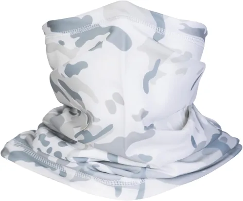 Miniatura 9 de Polaina de cuello de camuflaje, bufanda de esquí para hombres y mujeres, protección UV, resistente al viento, para pesca, caza, ciclismo
