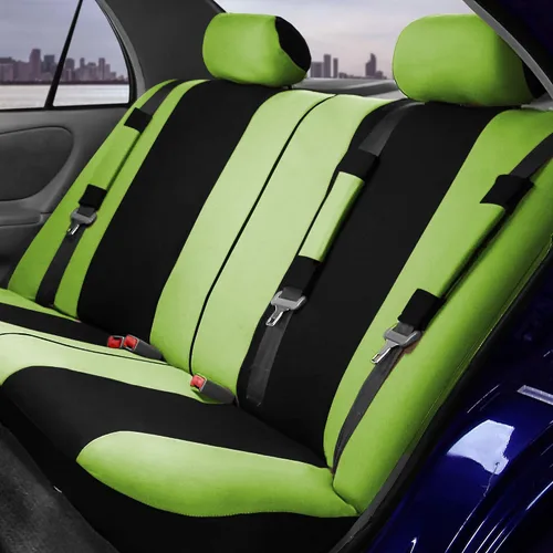 Miniatura 3 de FH Group - Fundas para asiento de auto de tela ligera y fresca, juego de tres filas para 7 asientos - Compatible con bolsa de aire y asiento Verde