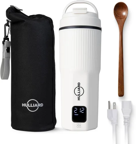Hervidor Eléctrico de Viaje - Acero Inoxidable 316, Hervidor de Té Portátil y Calentador de Agua, Hervidor de Agua Portátil de 450ml, 6 Ajustes de