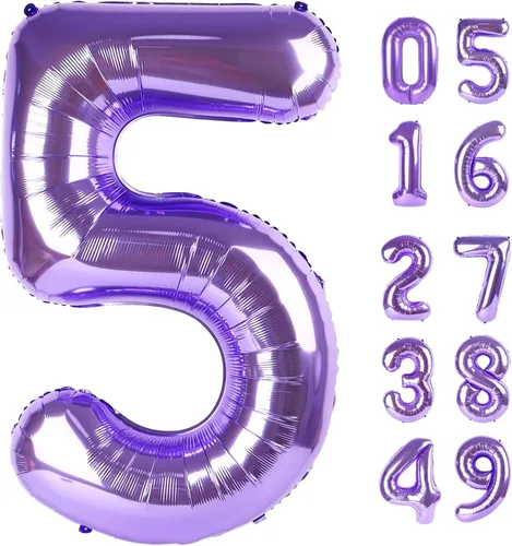 Miniatura 329 de Globo de cumpleaños número 4 dorado de 40 pulgadas, globos gigantes del número cuatro 14 24 34 40 44 2024, globos grandes de lámina de mylar para Oro