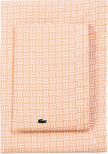 Miniatura 20 de Lacoste Juego de sábanas de algodón de 3 piezas, camuflaje, avena, tamaño individual