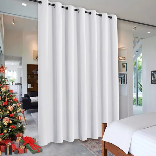 Miniatura 96 de RYB HOME - Cortinas extra largas con bloqueo de luz, persianas opacas insonorizadas para privacidad para cine en casa, oficina, fondo de patio, sala