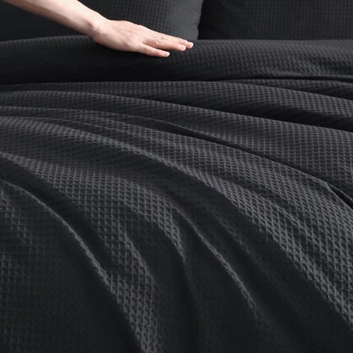 Miniatura 8 de Vera Wang - Juego de funda de edredón tamaño Queen, juego de ropa de cama de algodón suave con fundas a juego, artículos esenciales elegantes