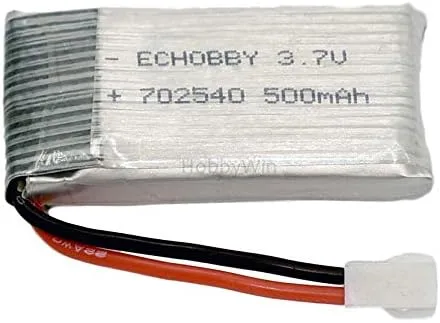 Miniatura 2 de 5 pilas LiPo MX2.0-2P de 3,7 V 500 mAh 25 C.
