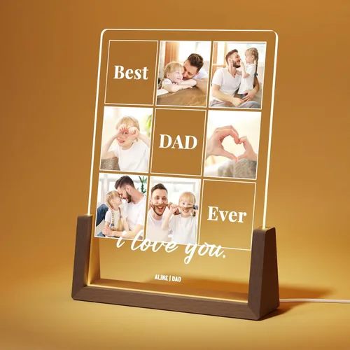 Miniatura 18 de LUCKOR Placa Decorativa Foto Personalizada para Mamá, Regalo del Día de la Madre de Hija, Hijo, Niños, Personalizada para Esposa de Esposo, La Mejor