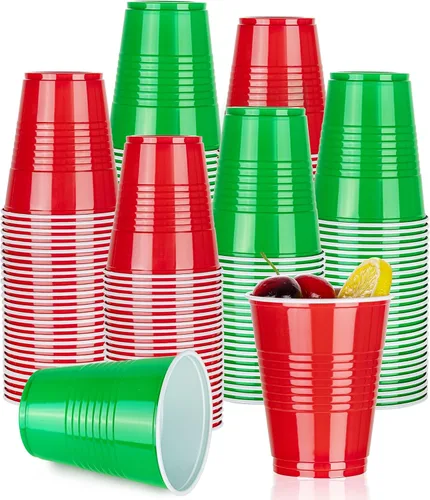 Miniatura 21 de WELLIFE 200 tazas plateadas, vasos de plástico transparente de 9 onzas, copas de vino de plástico desechables, copas de cóctel para fiestas y bodas