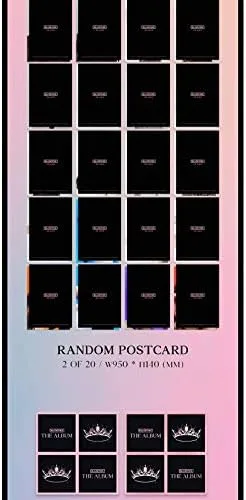Miniatura 6 de Blackpink 1er álbum completo The Album (versión 4) (incluye juego de tarjeta fotográfica transparente Blackpink)