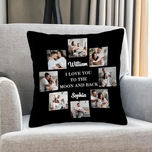 Miniatura 10 de Best Mom Ever Custom Pillowcase – Personalized Photo Collage Throw Pillow Cover, Gift for Family, Couples, Christmas, Valentine's Day, Birthday & 5