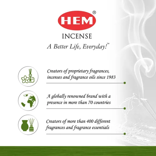 Miniatura 6 de Hem Conos de incienso Mezcla aromática natural para purificación, protección y bienestar espiritual Aroma de larga duración (patchouli)