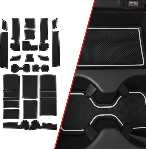 Miniatura 34 de CupHolderHero Compatible con accesorios Honda CR-V 2017-2022 – Insertos de portavasos antipolvo antideslizantes personalizados de alta calidad, Rojo