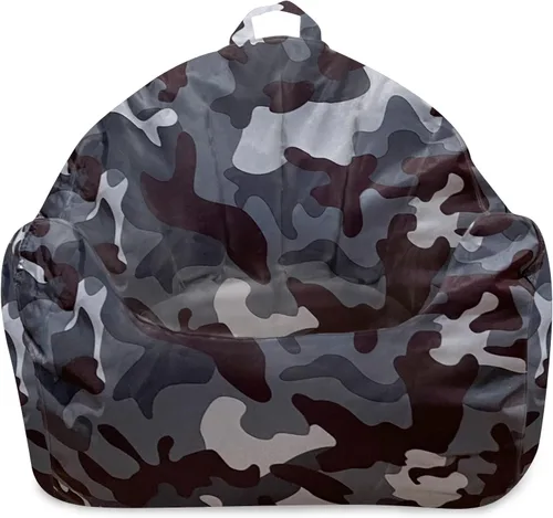 Miniatura 153 de Posh Beanbags - Sillón puff grande, 38 pulgadas, color azul rey sólido Nylon suave - Azul real