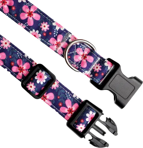 Miniatura 2 de Collar de perro, collar ajustable para perros pequeños, medianos y grandes, lindo collar de cachorro para perros machos y hembras, bonito diseño