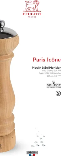 Miniatura 2 de Peugeot Peugot Paris Icone, molino de sal de cereza silvestre de 9 pulgadas