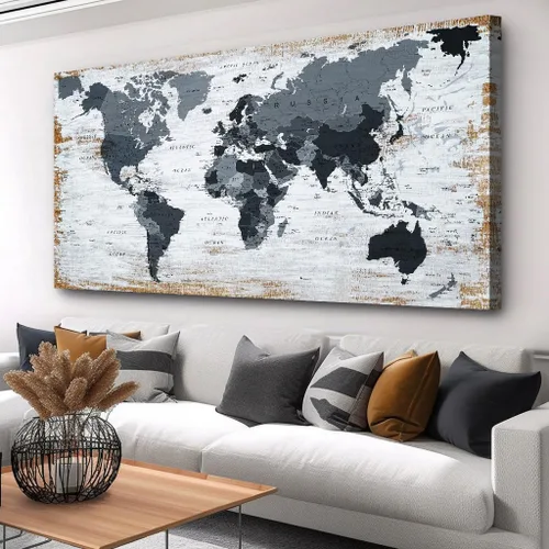Miniatura 14 de Mapa de los Estados Unidos para decoración de pared, mapa de los Estados Unidos, arte de pared para decoración de pared, fondo de madera, US Map