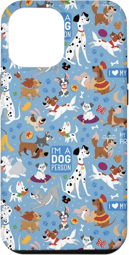 Miniatura 26 de Disney Funda azul para iPhone 17 con texto en inglés "Dogs I'm a Dogperson
