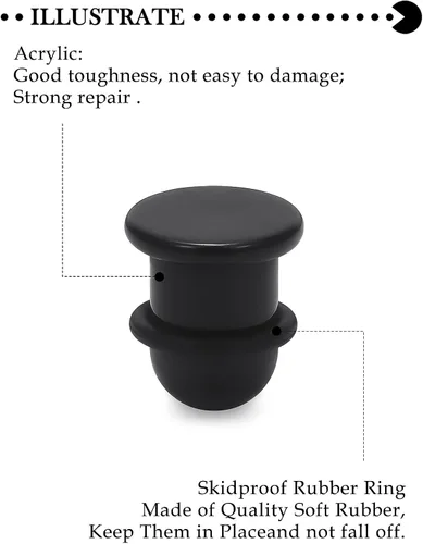 Miniatura 3 de 14G-00G Solid Acrylic Flat Tops Gauges Stretching Kit Plugs for Ears Gauges with O-Rings Single Flare Gauge Stretching Kit Ear Expander Piercing