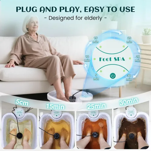 Miniatura 3 de Máquina iónica de desintoxicación del baño de pies, máquina de desintoxicación de pies con lavabo de masaje, baño de pies iónicos para uso