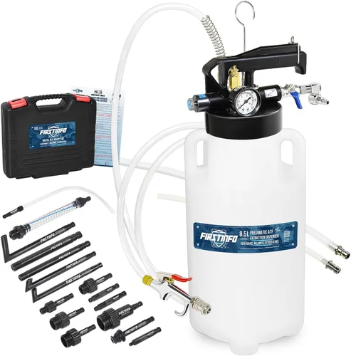 FIRSTINFO A1133NUSY2 - Adaptador de llenado patentado de 8.5 litros y 16 piezas de Taiwán-ATF | Bomba dispensadora de líquido de transmisión