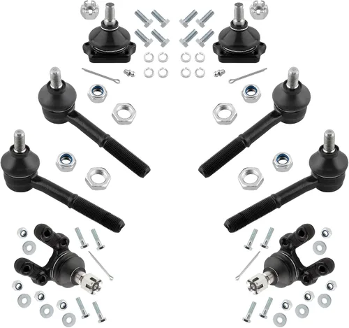 Juego de 8 varillas de acoplamiento exteriores interiores delanteras + kit de rótulas inferiores superiores para Nissan D21 1994 4WD, para Nissan