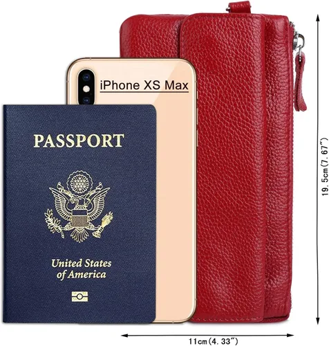 Miniatura 6 de YALUXECrossbody bolsa de cuero para Smartphone con RFID y bloqueo de ranuras para tarjetas para mujer