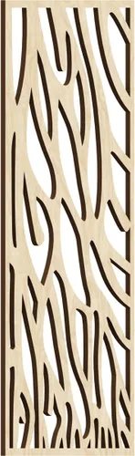 Miniatura 11 de 9 3/8"W x 24 3/8"H x 1/4"T Bristol Decorativos Paneles de Pared de Madera Calado, Cereza