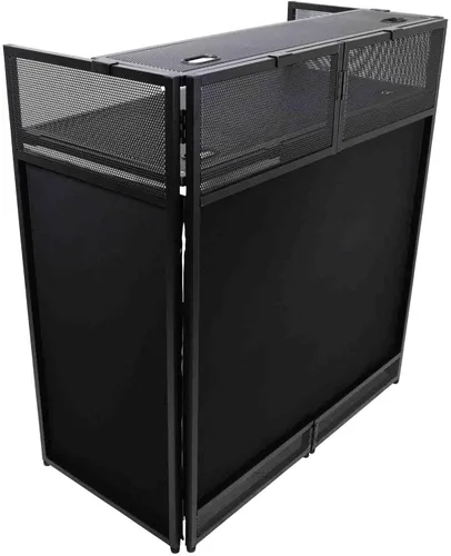 Miniatura 3 de XF-VISTA BL MK2 VISTA VISTA Estación de Mesa de Fachada para Cabina de DJ con Kit de Tela Blanco/Negro y Bolsa de Viaje Acolchada Hardware Negro
