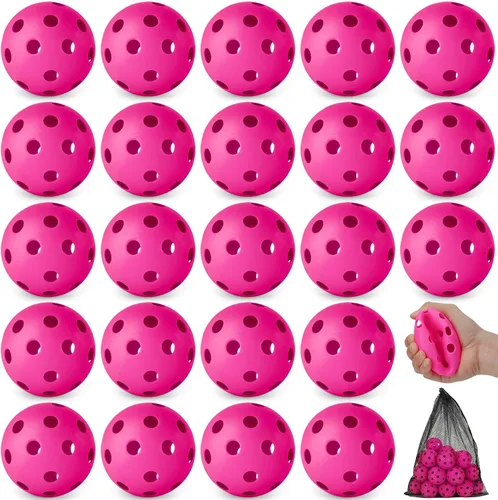 Miniatura 18 de Coopay Paquete de 24/80 pelotas de práctica de béisbol, bolas de entrenamiento de plástico, bolas de softball huecas ligeras para golpe, Verde y azul