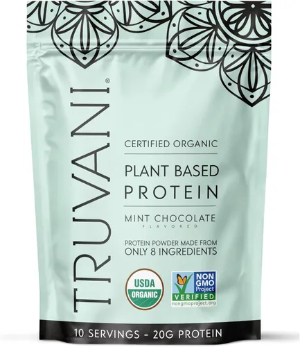Miniatura 16 de Truvani - Proteína en polvo de guisantes vegana Banana Canela 20 g de proteína vegetal orgánica 10 porciones Keto Sin gluten ni lácteos