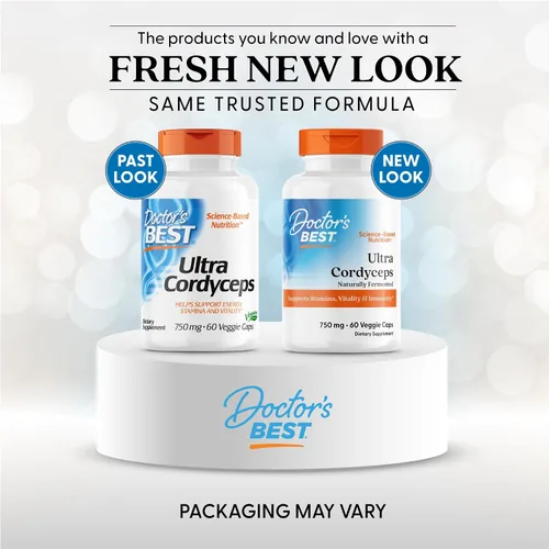 Miniatura 2 de Doctor's Best Suplemento Ultra Cordyceps - Cápsulas de hongos Cordyceps para hombres y mujeres, apoya la salud inmunológica, la energía