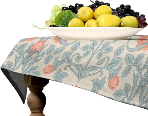 Miniatura 352 de Mantel Floral Retro de Pájaros, Diseño Original Bohemio William Morris Estampado Cubierta de Mesa para Hogar Picnic Fiesta Comedor Cocina William