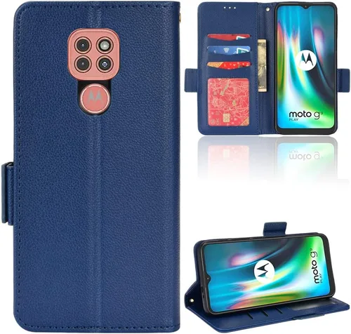 Miniatura 102 de Funda de piel sintética compatible con Motorola Moto E22 4G, funda de piel sintética compatible con Motorola Moto E22i 4G, color negro