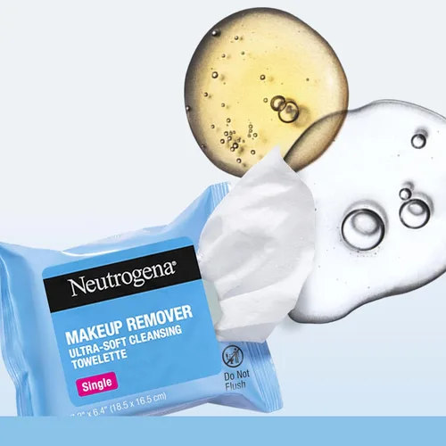 Miniatura 3 de Neutrogena Toallita de limpieza facial individual, toallitas faciales diarias para eliminar la suciedad, aceite, maquillaje y máscara impermeable