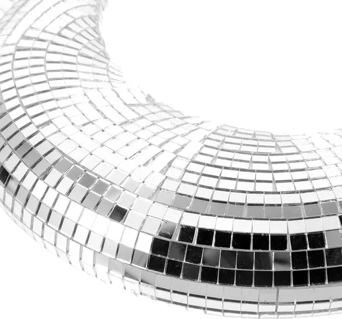 Miniatura 3 de DOITOOL Bola de discoteca, difusor de bola de discoteca colgante en forma de luna con cadena de 20 pulgadas para fiesta de discoteca, adornos