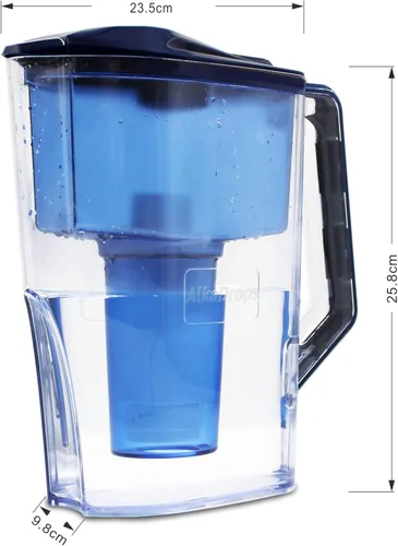 Miniatura 2 de Jarra de agua, jarra de agua alcalina, jarra de agua alcalina, sistema de filtración de ionizador de 7 etapas para purificar y aumentar los niveles