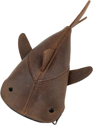 Miniatura 2 de Hide & Drink, Bolsa de monedas con cremallera, Estuche en forma de tiburón, Animales de peluche, Banco, Bolsa de cambio, Monedero para lápices