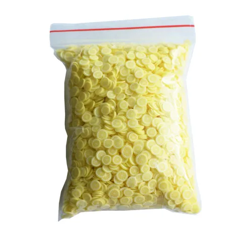 Miniatura 15 de 3.53 oz/bolsa de aguacate polímero arcilla rebanadas para manualidades DIY pequeño lindo 0.197 in plástico fruta klei barro partículas Aguacate