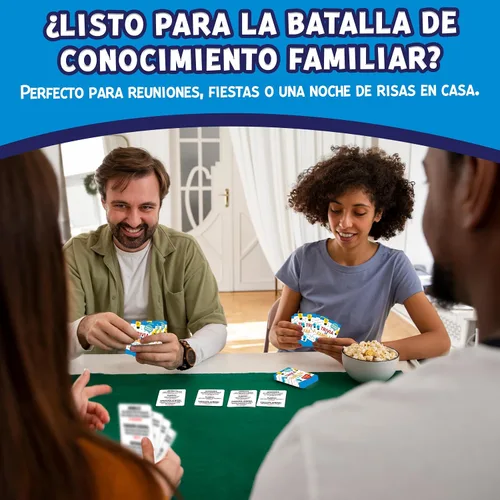 Miniatura 8 de Trivia en Familia – Juego de Mesa en Español para Familia, Amigos, Adultos y Adolescentes Juego de Cartas Trivia Divertida y Educativa