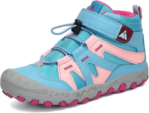Miniatura 8 de Mishansha Botas de Senderismo para Niños Pequeños Niñas Niños Zapatos de Senderismo Resistentes al Agua Anti-Colisión Antideslizantes Atléticas