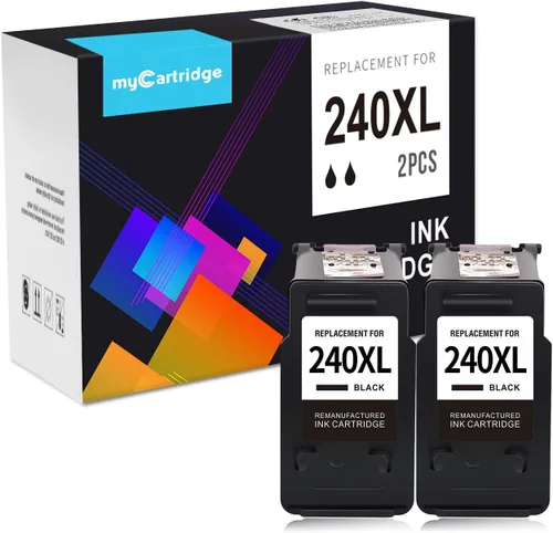 myCartridge 240XL - Cartucho de tinta negro de repuesto para Canon 240XL PG-240 XL PG240 compatible con cartuchos de tinta Canon MG3620 PIXMA MG3600