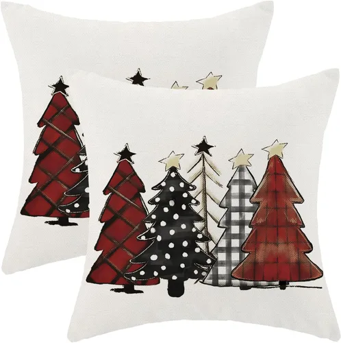 Miniatura 46 de AEIOAE - Juego de 2 fundas cuadradas de almohadones de lino para otoño con calabaza en tono naranja quemado y blanco, para decoración al aire libre