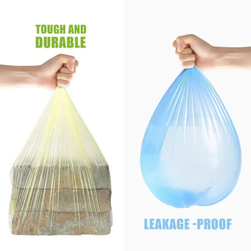 Miniatura 5 de Teivio - Bolsas de basura de 8 galones, 330 unidades, transparentes, coloridas, bolsas de basura para cocina, se adaptan a contenedores de basura