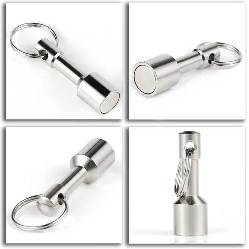 Miniatura 4 de Llavero imán para probar latón, imanes de bolsillo para bolso con fuerte neodimio magnético de tierras raras, oro, plata, joyas, metales imán
