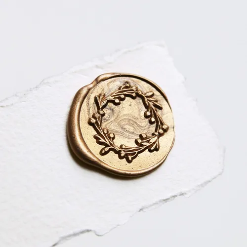 Miniatura 2 de UNIQOOO Mavailable - Varillas de cera para sellar con pistola de pegamento para sello de cera, dorado antiguo metálico, ideal para invitaciones